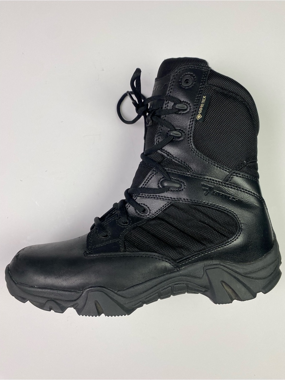 Bates GX 8 Gore-Tex Side Zip E02268 Mens Black Tactical Boots Size 9 Utility